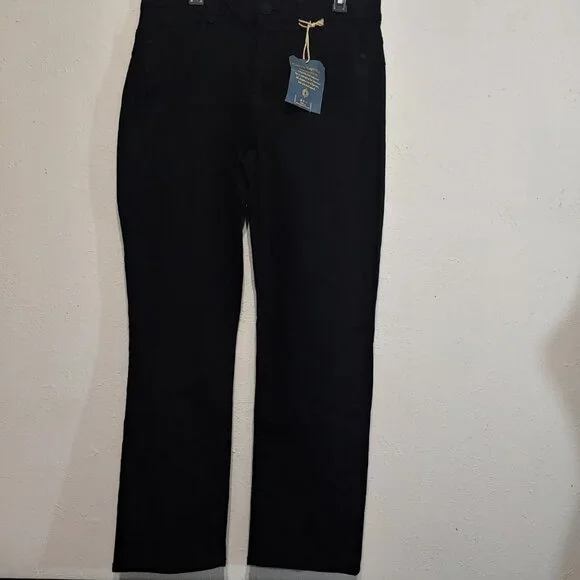 Democracy Ab Solution Straight Leg Women Jean Size 16 Black - Picture 1 of 5